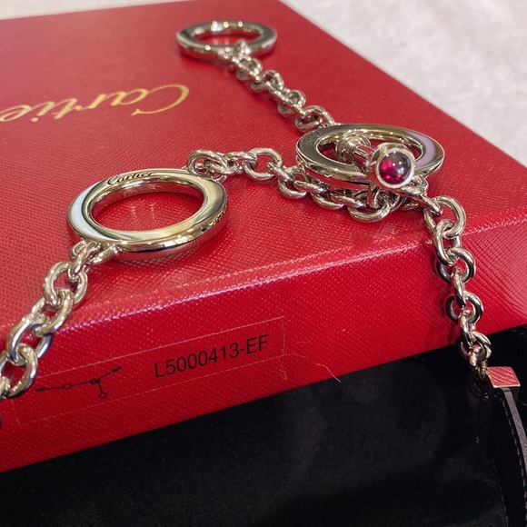 NWOT Cartier black leather chain belt - Picture 5 of 10